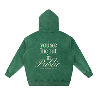 I.Y.S.M.O.I.P.T.I.M.B.A Snow Wash Fleece Oversize Hoodie