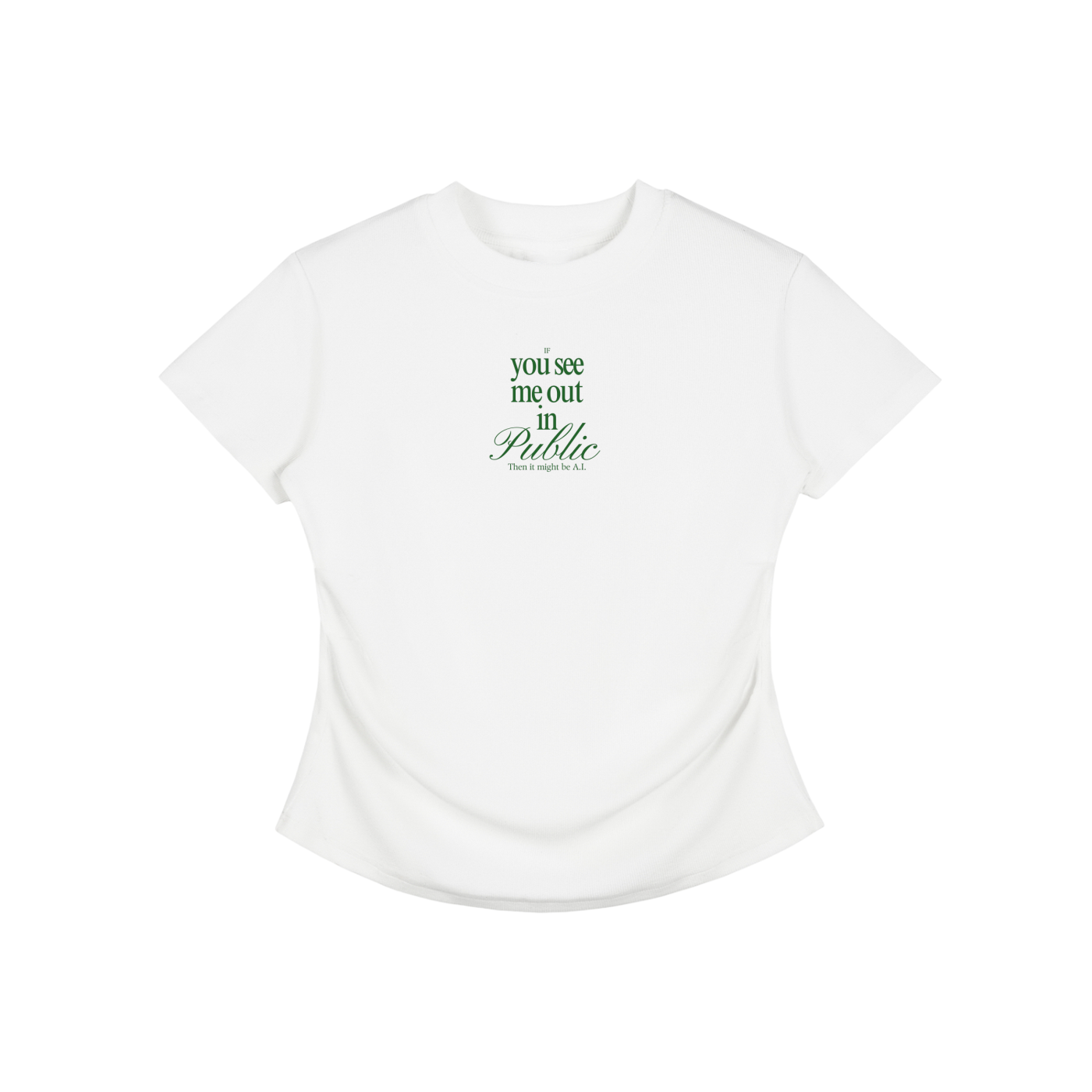 I.Y.S.M.O.I.P.T.I.M.B.A Vintage Washed Bodycon Cotton T-Shirt