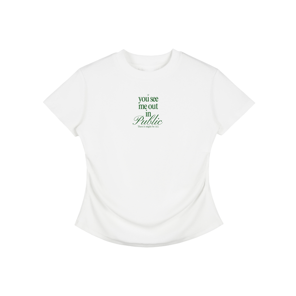 I.Y.S.M.O.I.P.T.I.M.B.A Vintage Washed Bodycon Cotton T-Shirt