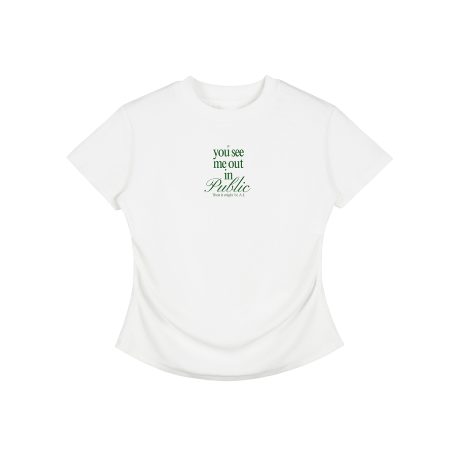 I.Y.S.M.O.I.P.T.I.M.B.A Vintage Washed Bodycon Cotton T-Shirt